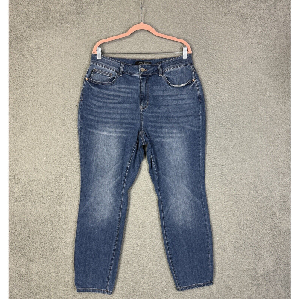 Judy Blue Jeans Womens 16W Blue Denim Slim Fit Stretch Denim High Rise